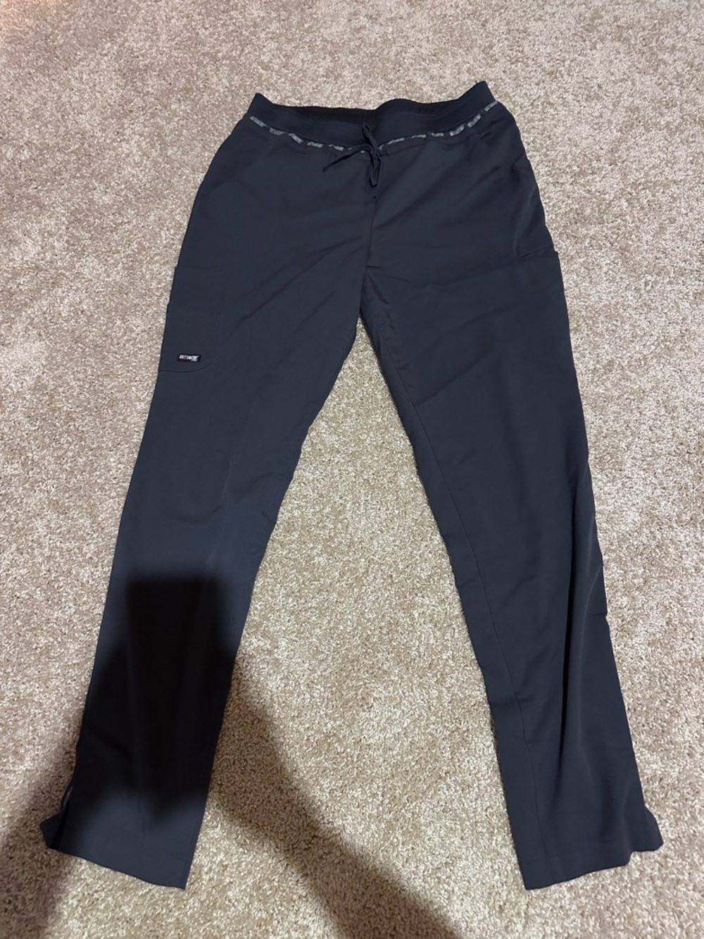Grey's Anatomy Black Women's Drawstring Scrub Joggers